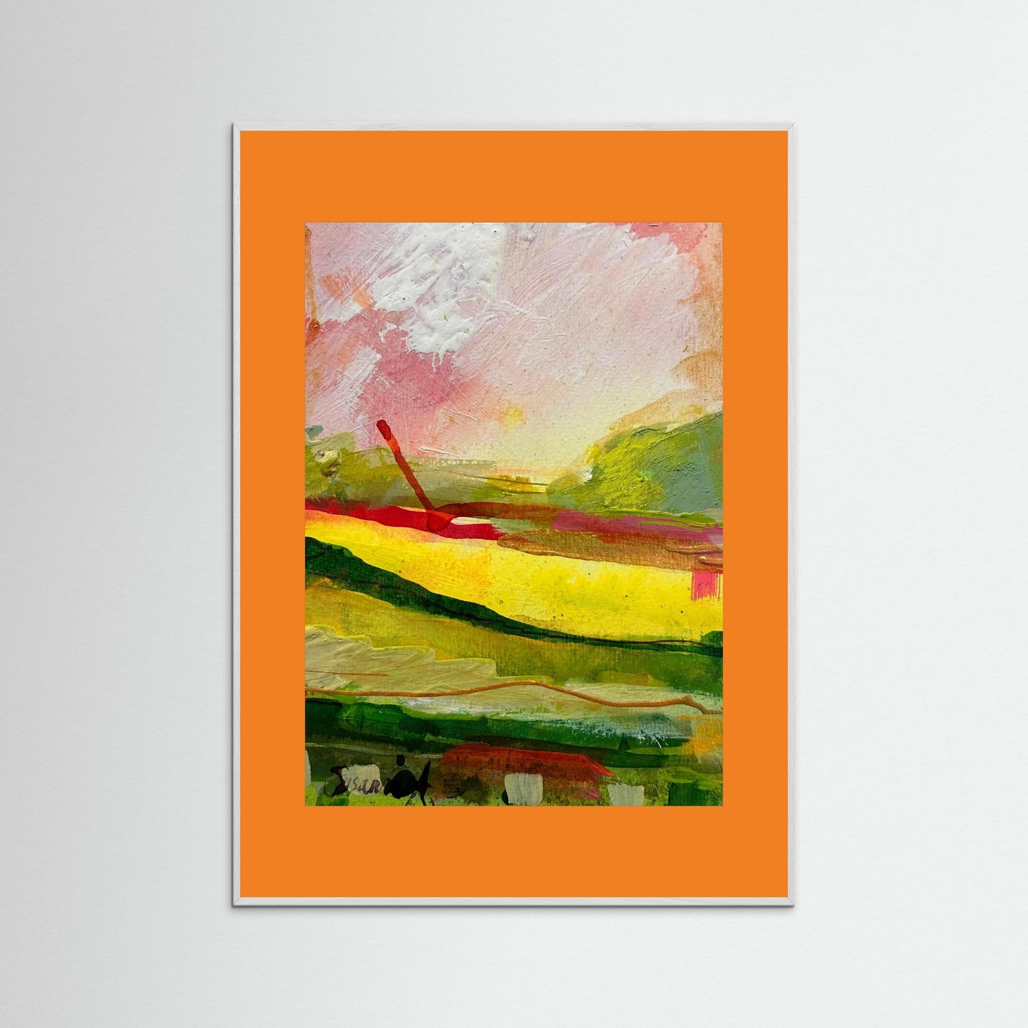 Fine Art Print - Abstrakt landskap - Morgonens första ljus