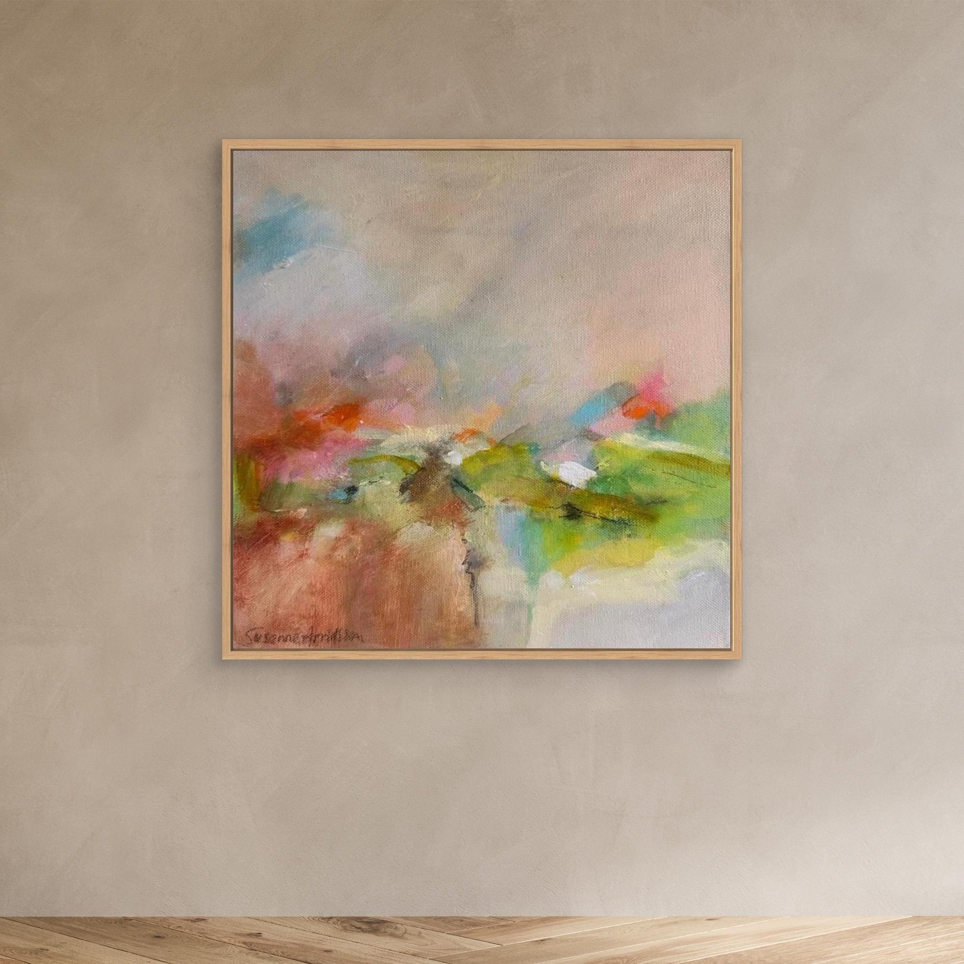 Bortom kullarna - Konsttryck på canvas 