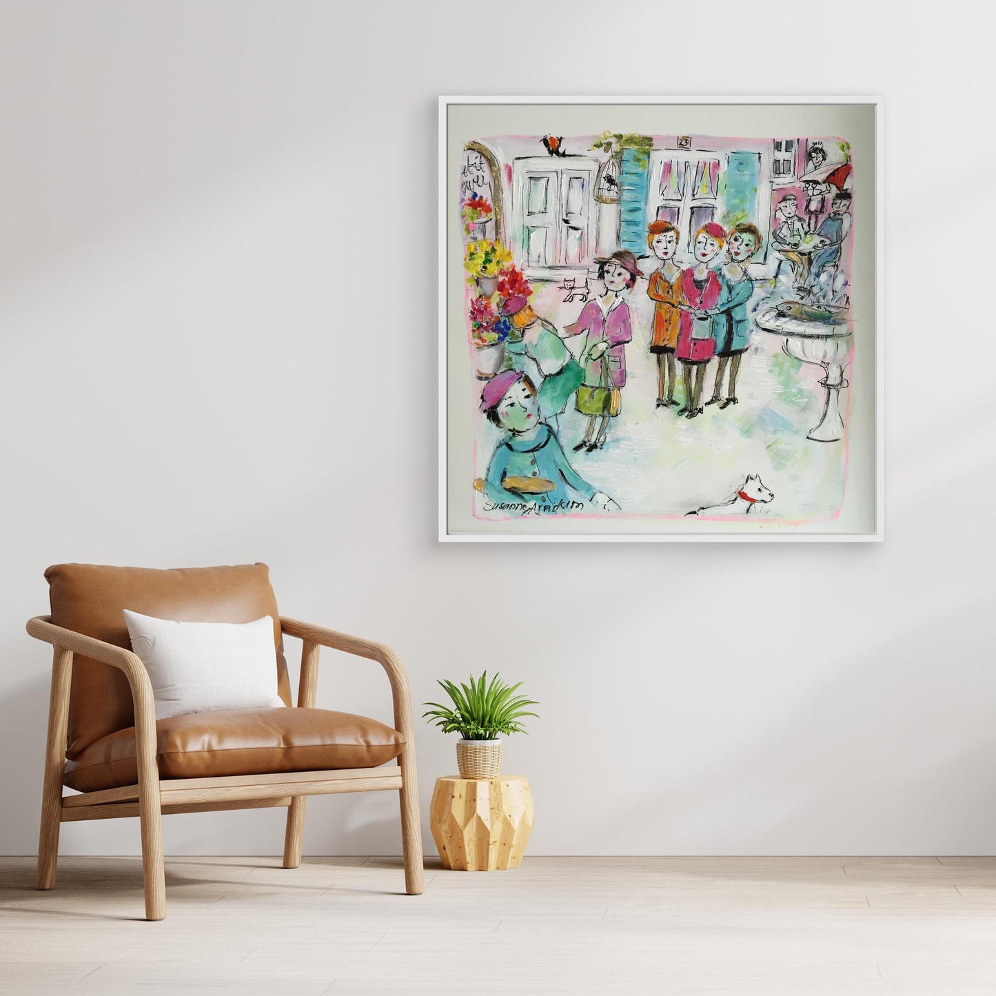 Canvastavla - Torghandel