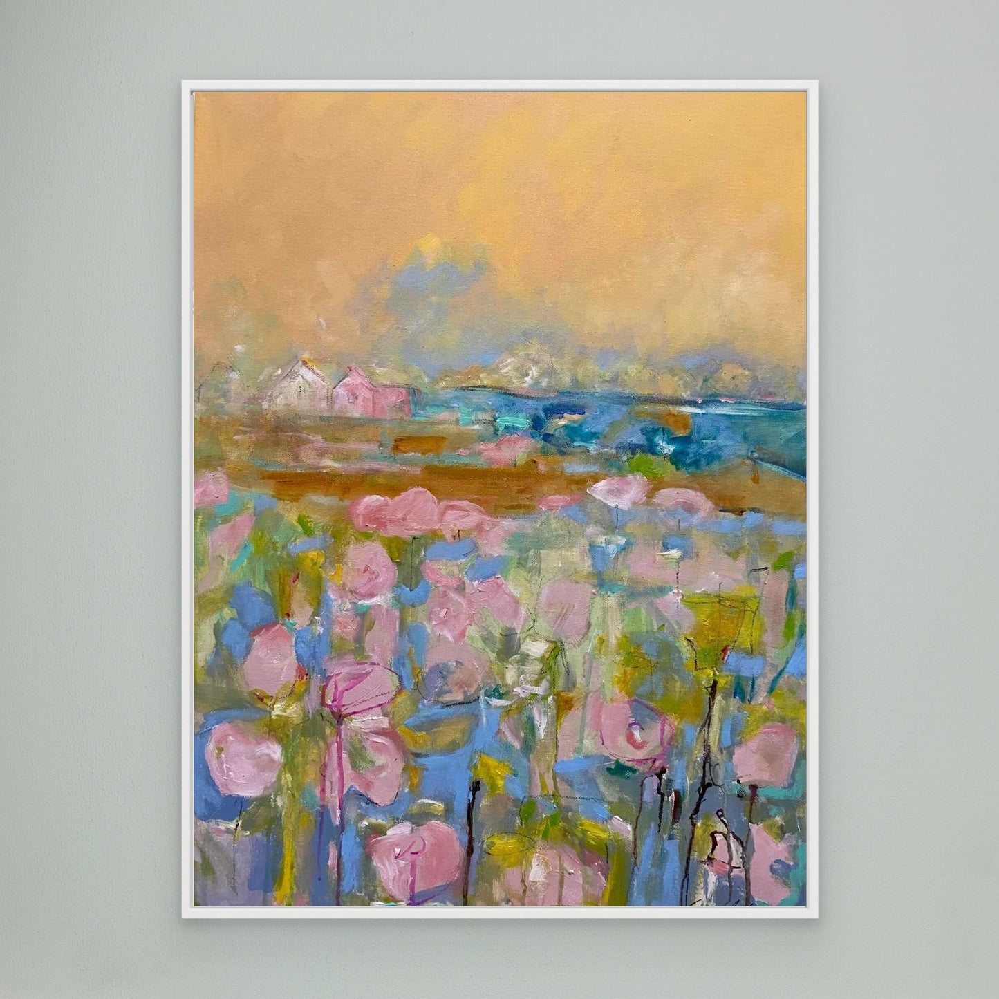 Köpa tavla - Tryck på Canvas - Pink Morning