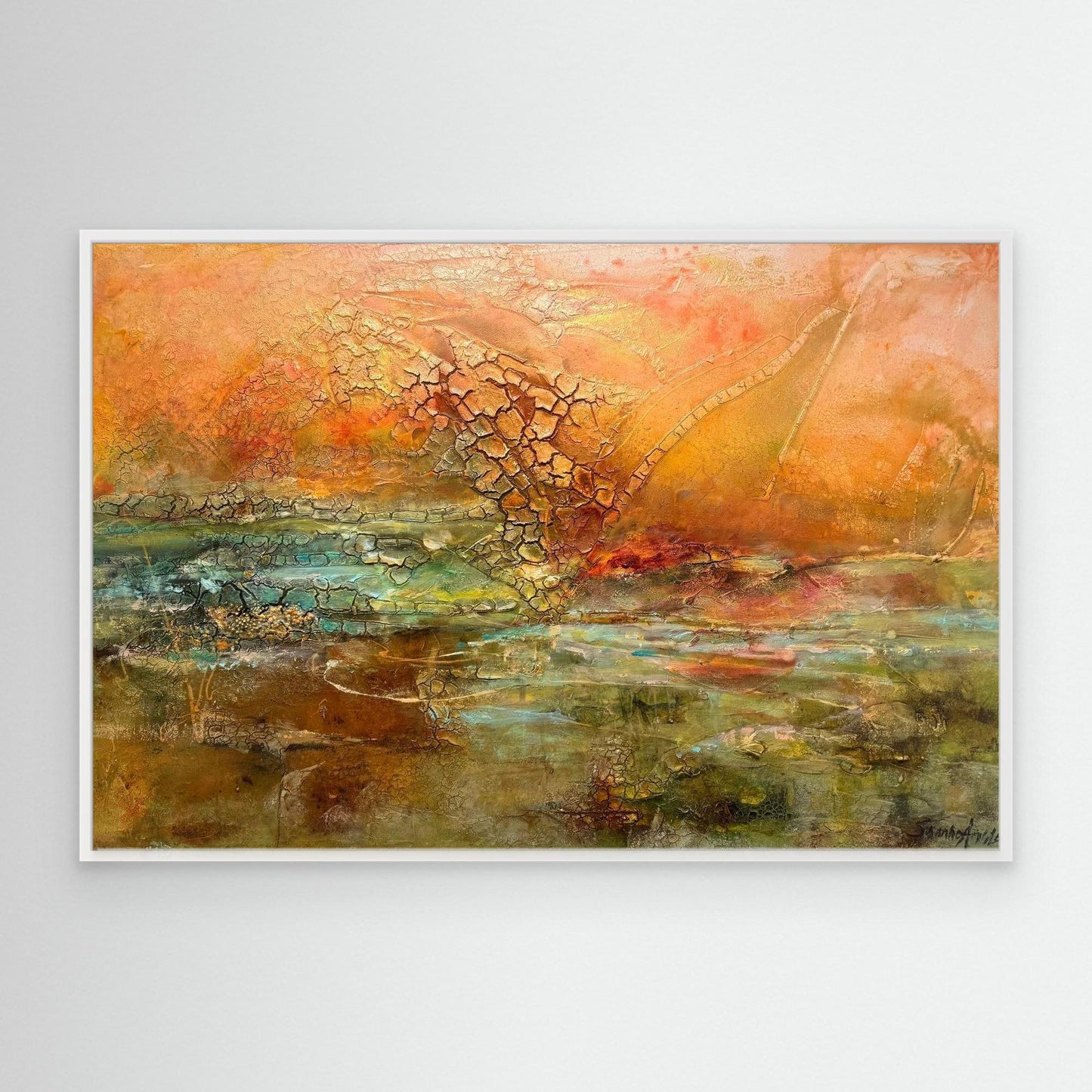 Konsttryck på canvas – Glödande Horisont 