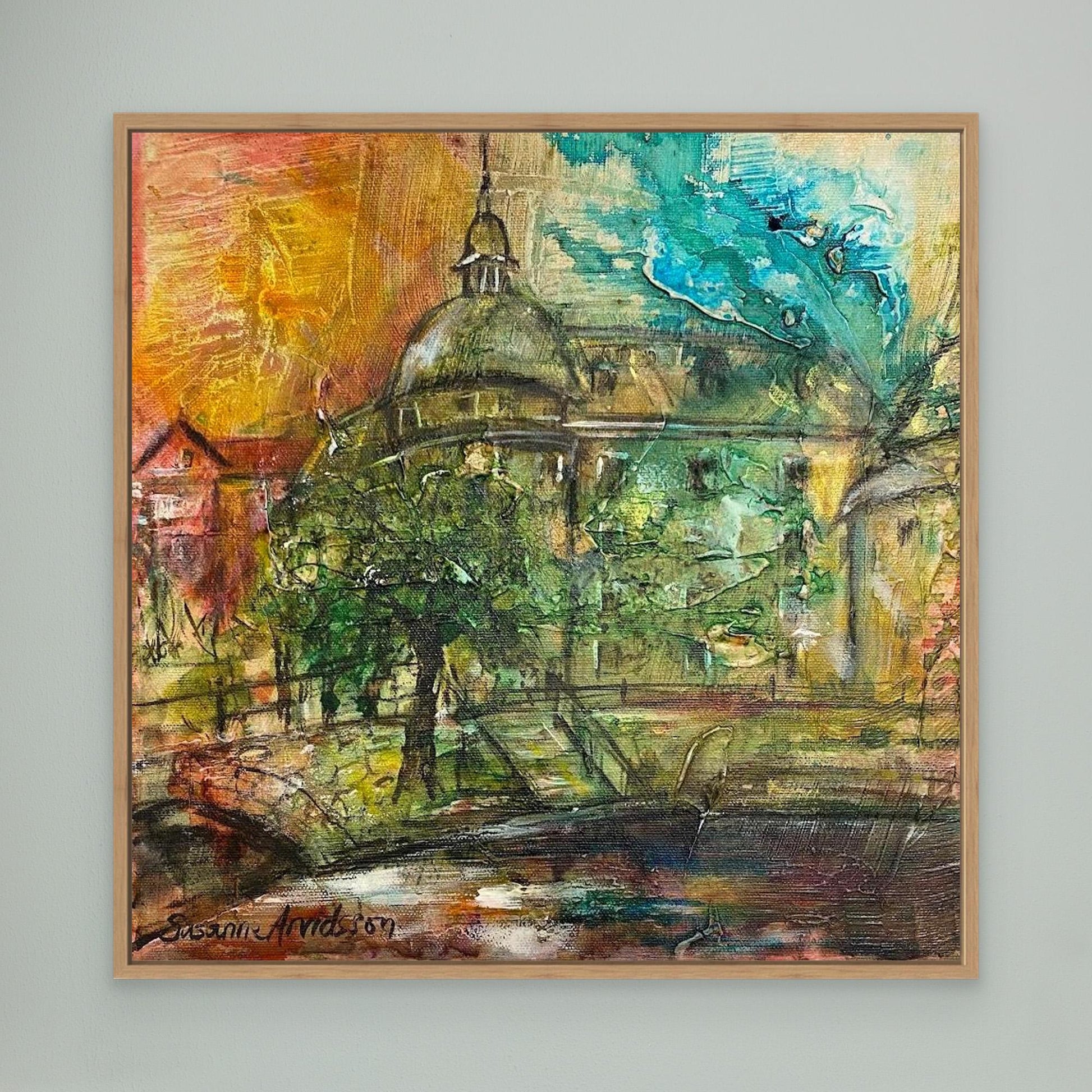 Konsttryck på canvasduk - Örebro slott