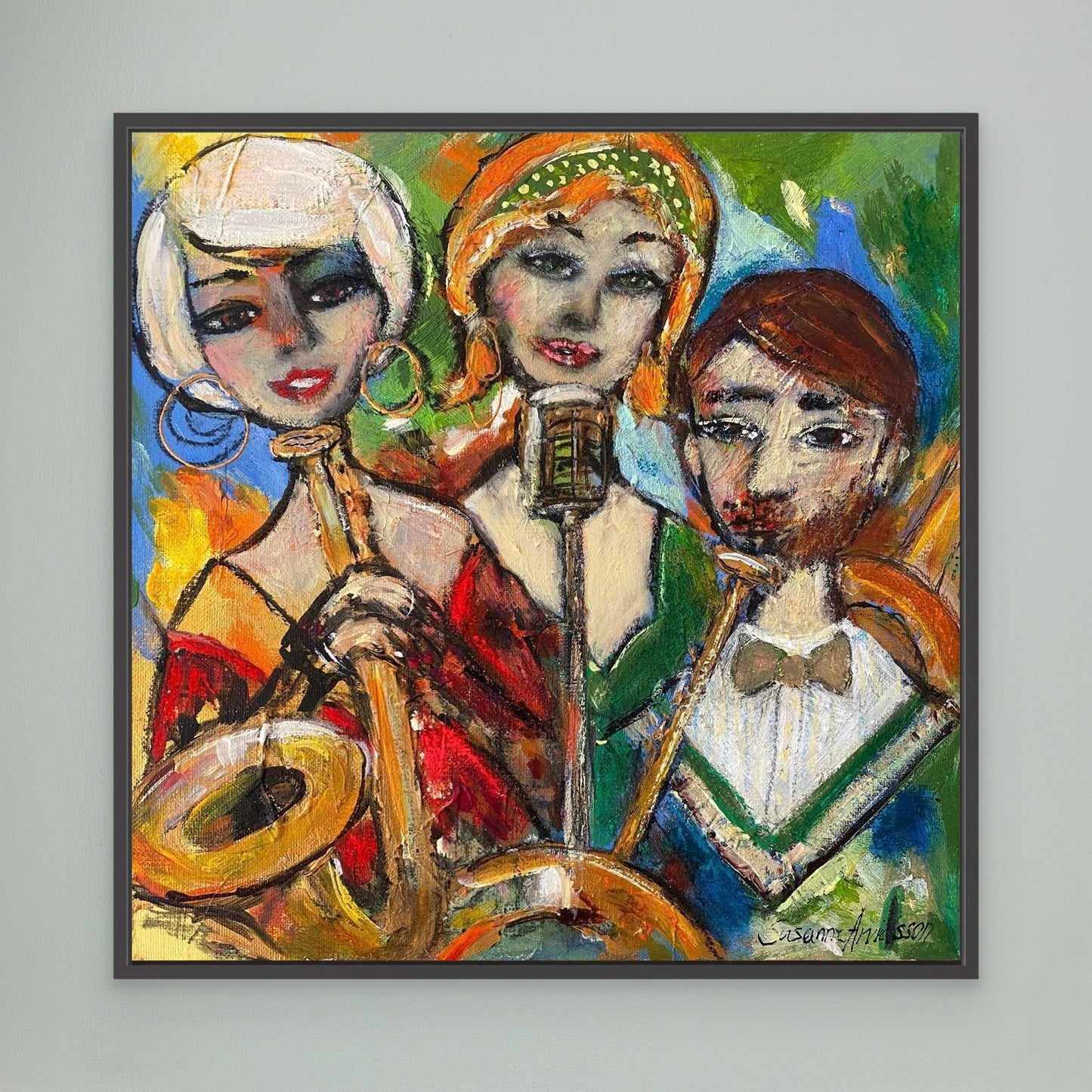 Just jazz club - Konsttryck på canvasduk