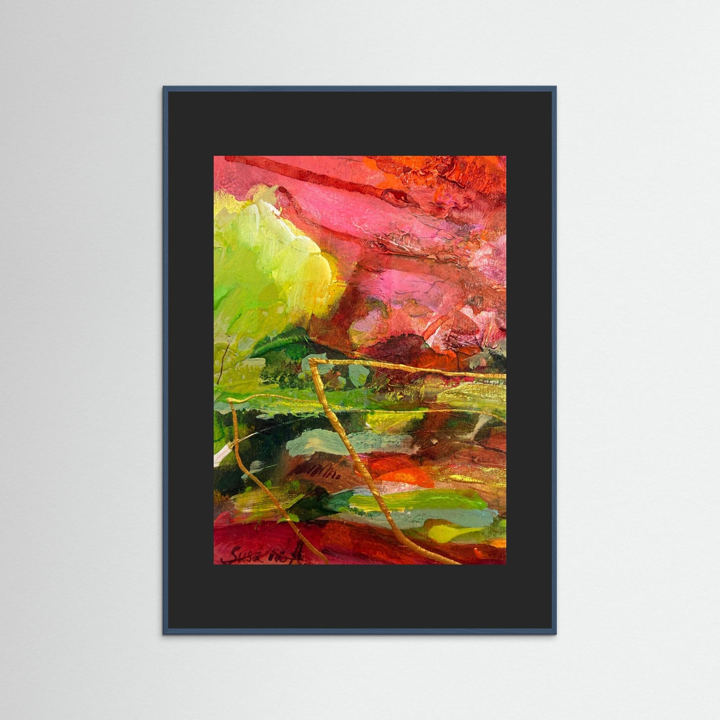 Fine Art Print - Abstrakt landskap - Grön vila