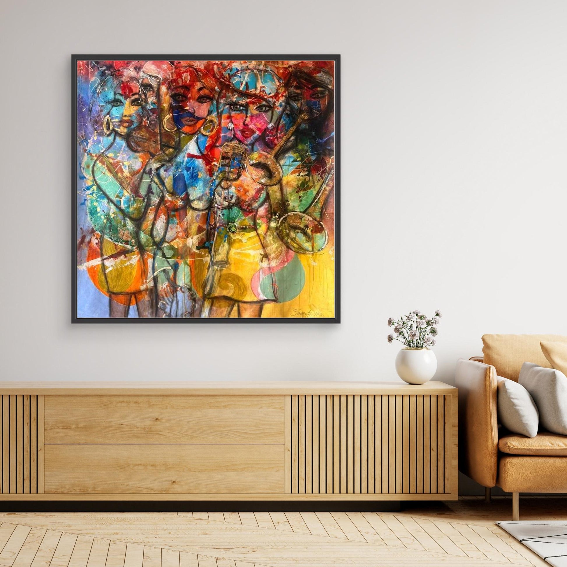 Jazz Twist - Konsttryck på Canvasduk 