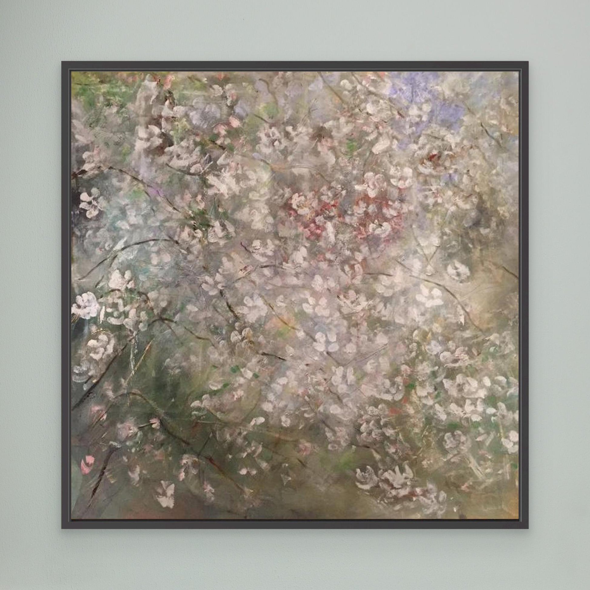 Blomsterdis – konsttryck på canvas med mjuk vårkänsla