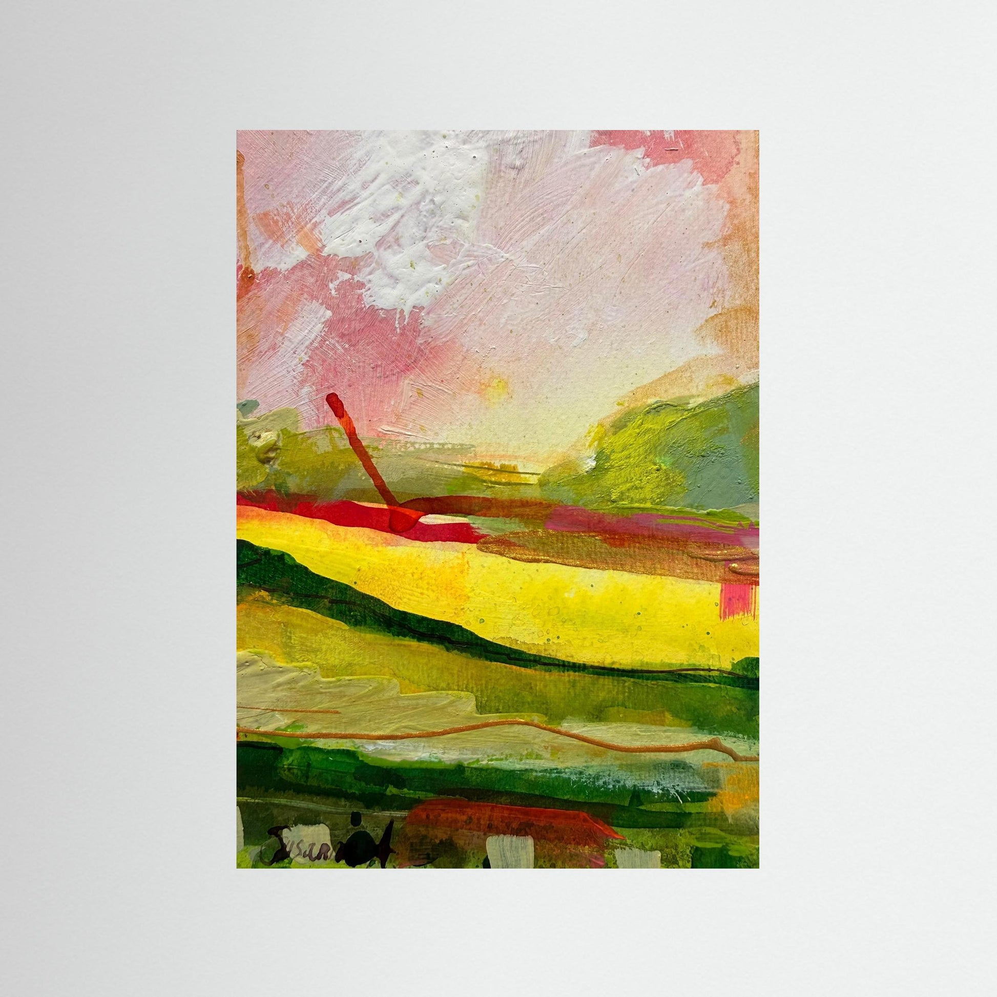 Fine Art Print - Abstrakt landskap - Morgonens första ljus