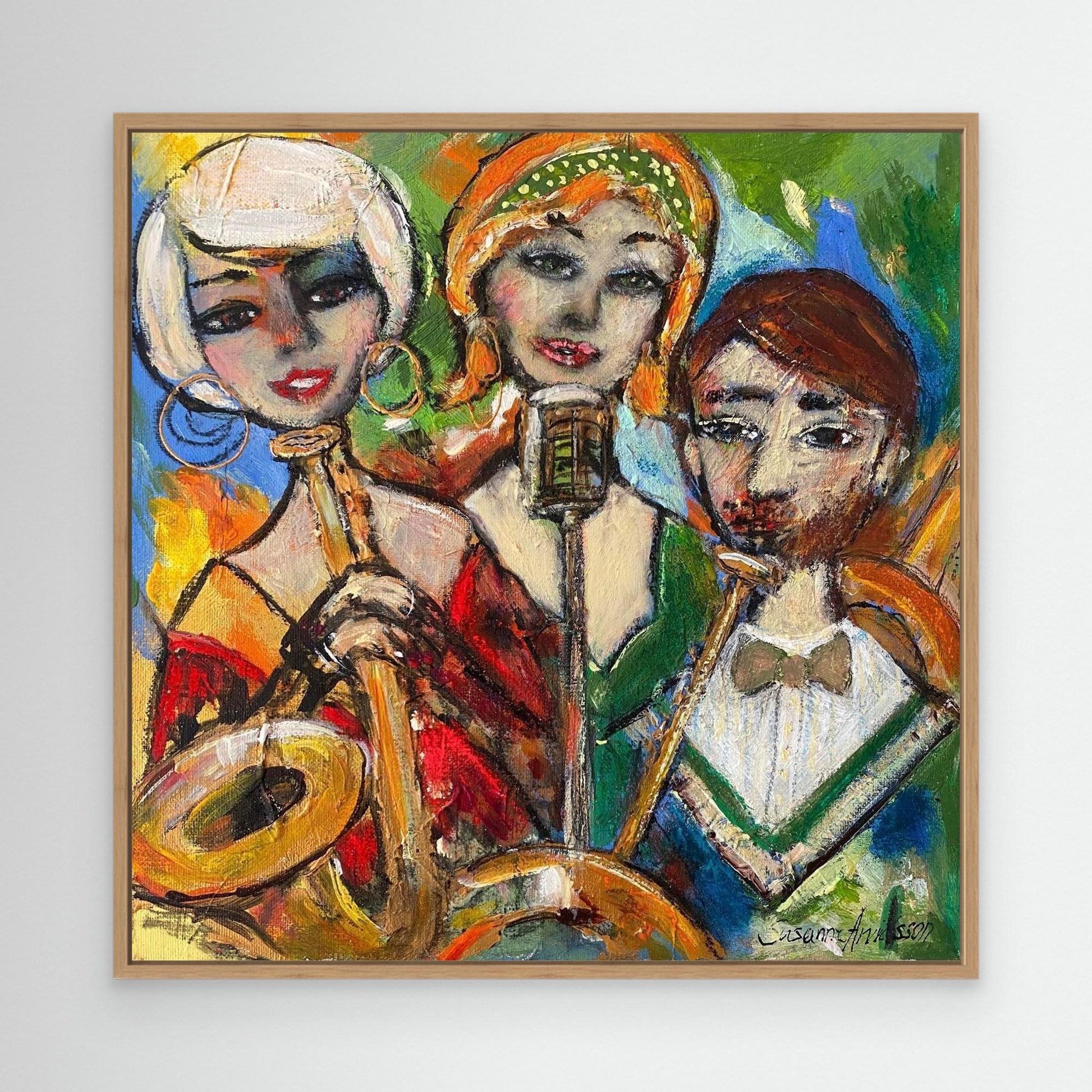 Just jazz club - Konsttryck på canvasduk