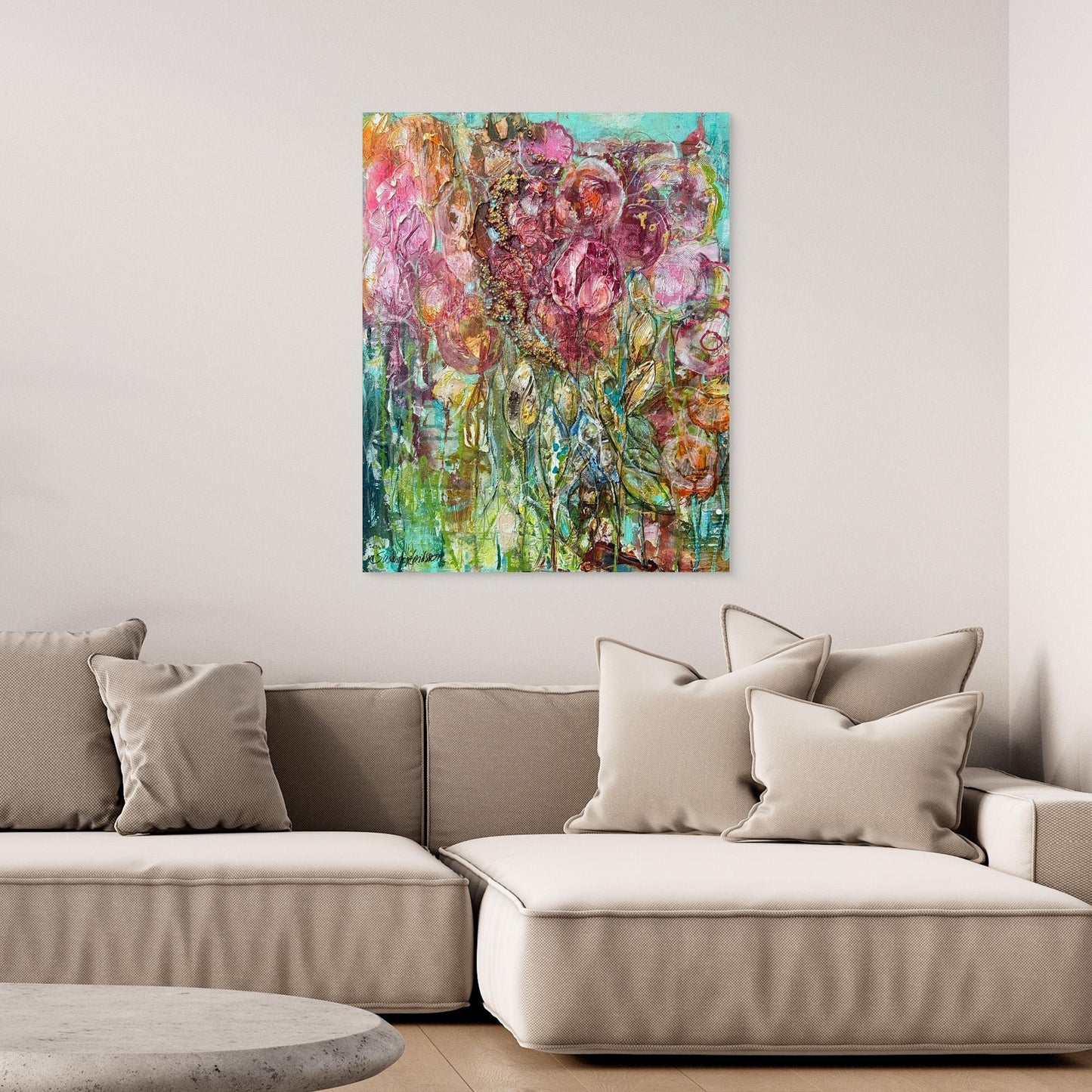 Dream garden - konsttryck på canvas 