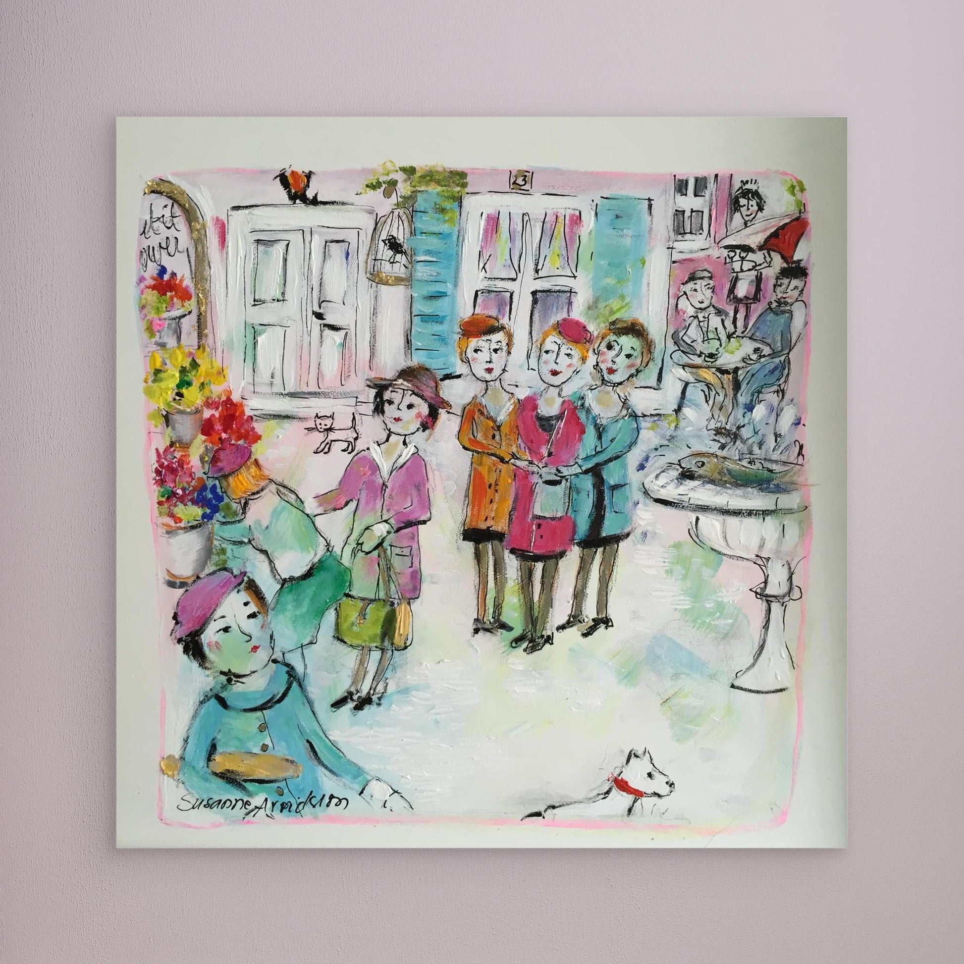 Canvastavla - Torghandel