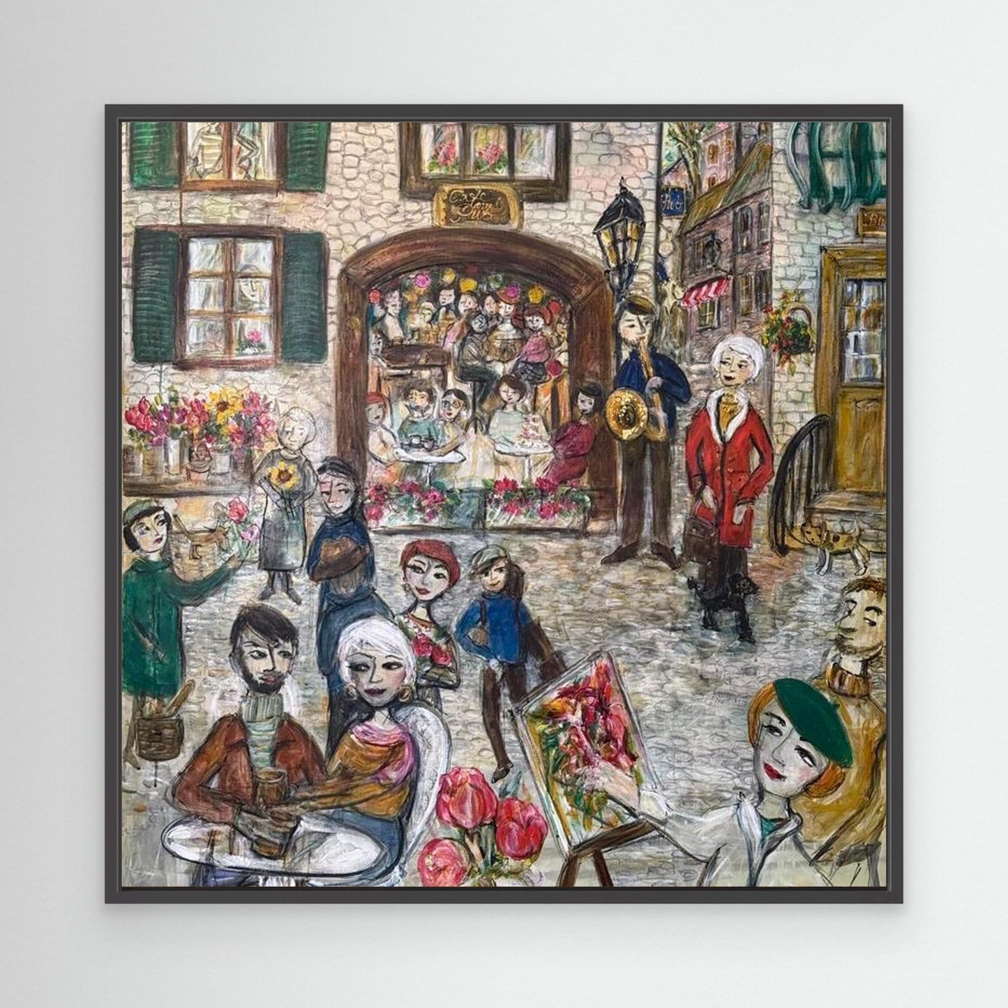 Engelsk village - Canvasprint