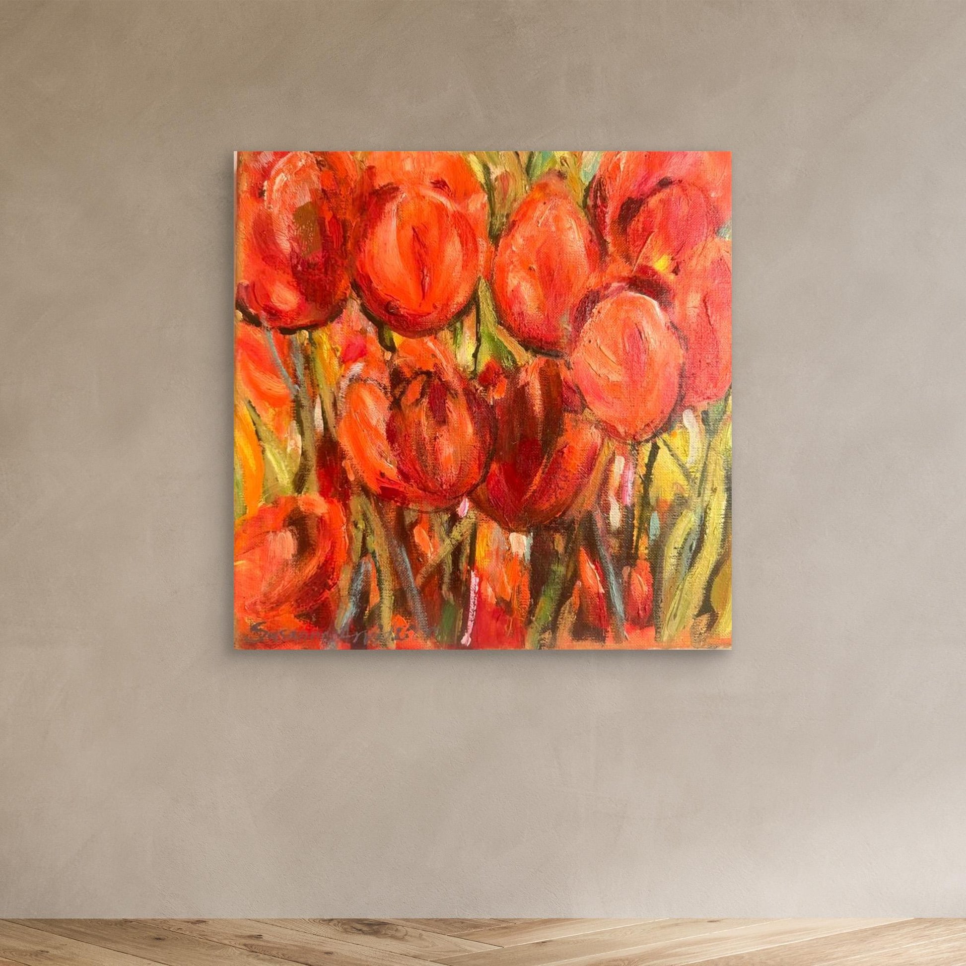 Red Tulips - Konsttryck och Posters 