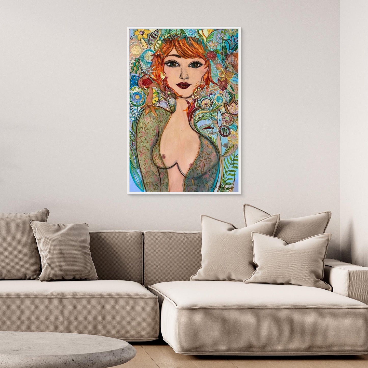 Flowergirl - Tryck på canvas