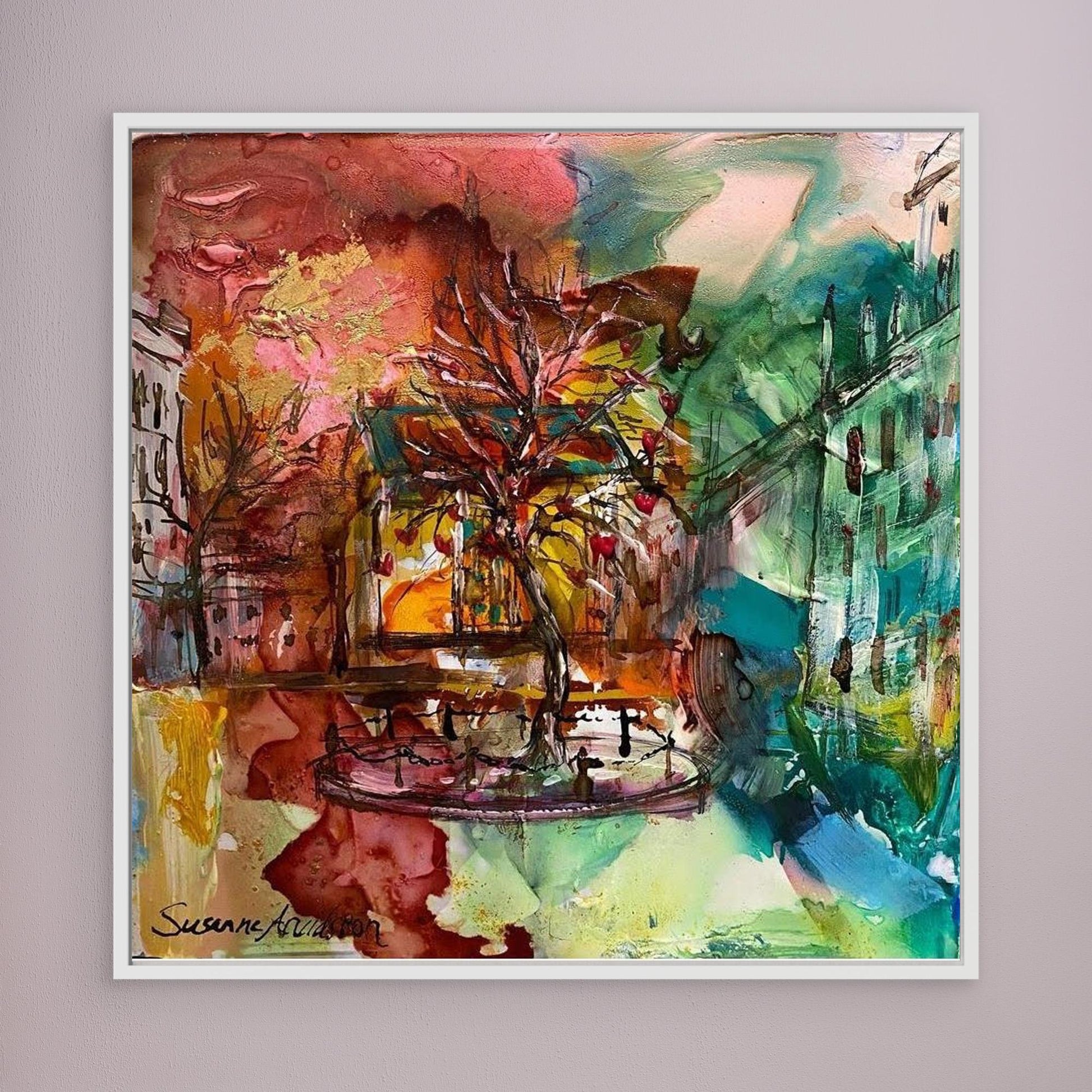 tryck på Canvas - Kärleksträdet på Stortorget