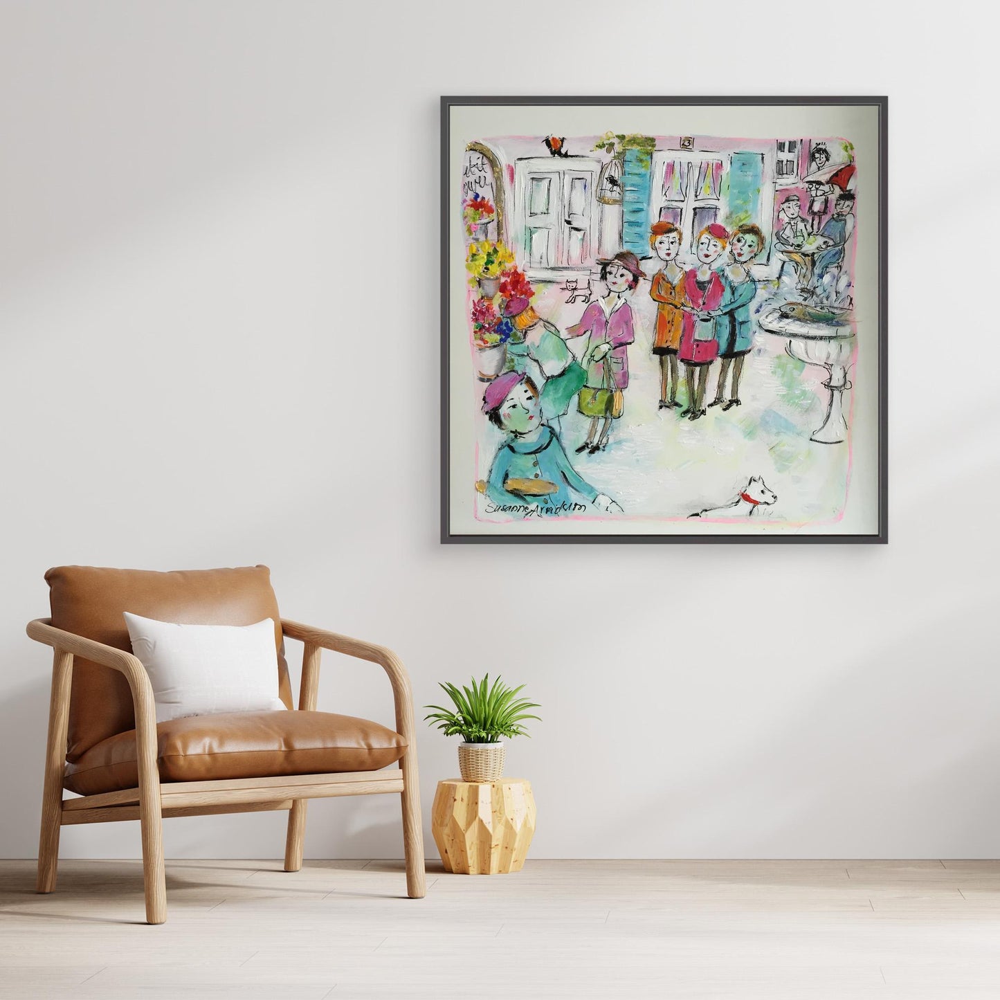 Canvastavla - Torghandel