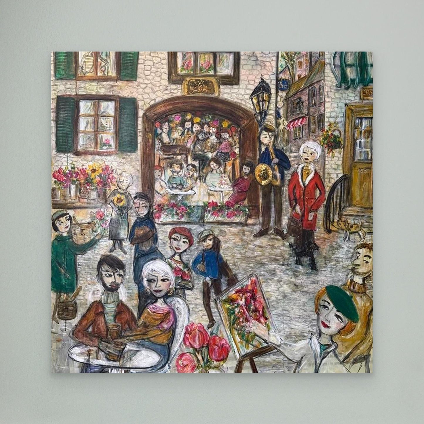 Engelsk village - Canvasprint