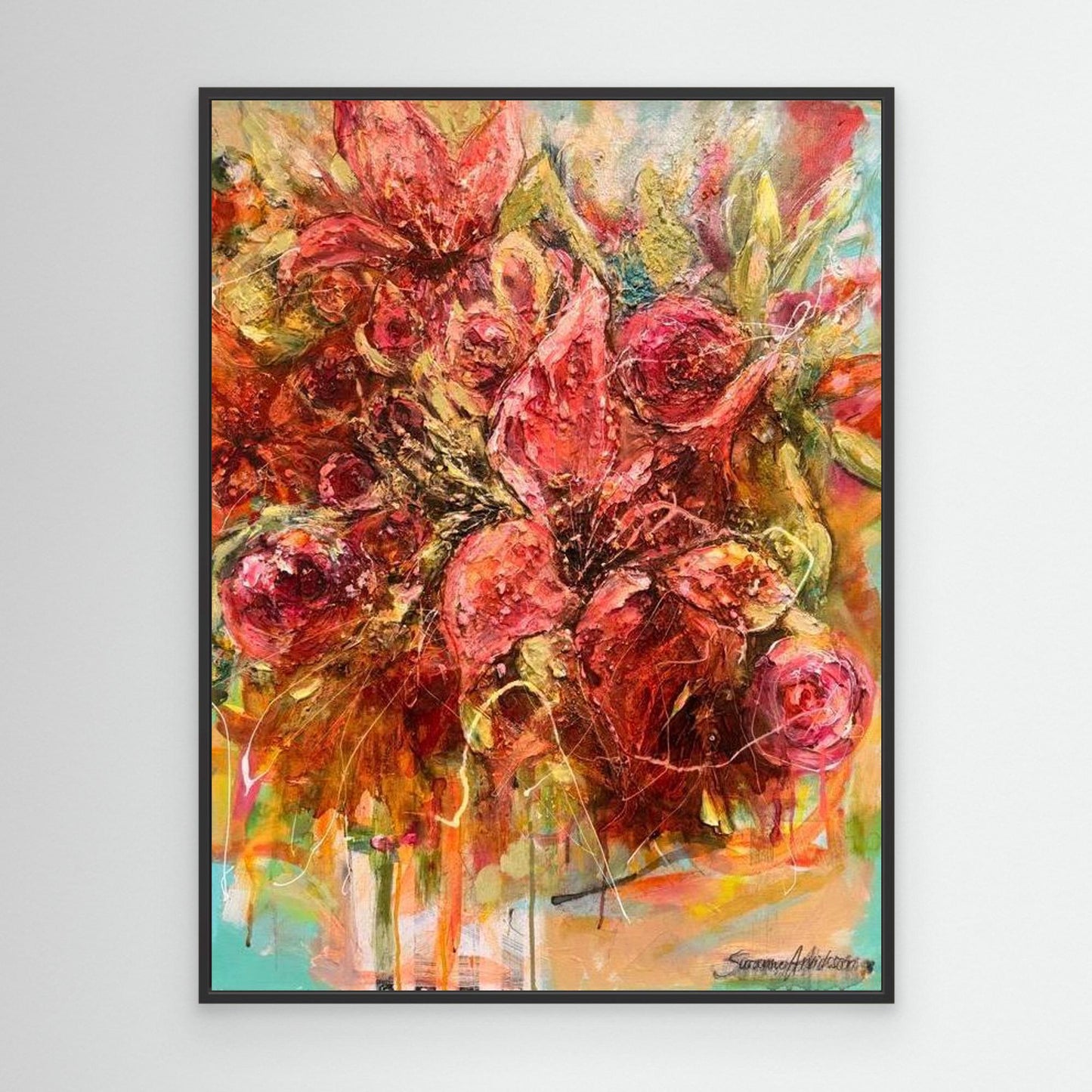 Liljor - konsttryck på canvasduk / posters 