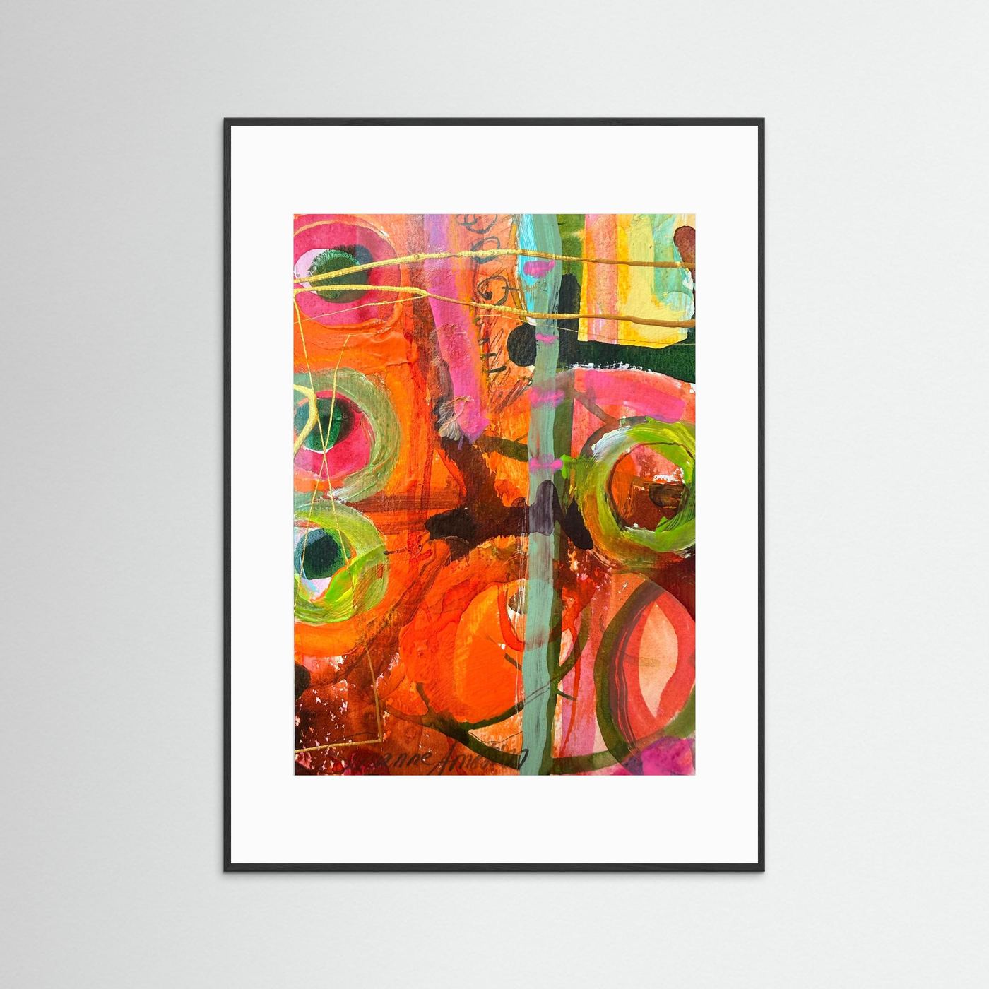 Fine art print- Abstrakt landskap- Ljusets hjärta 