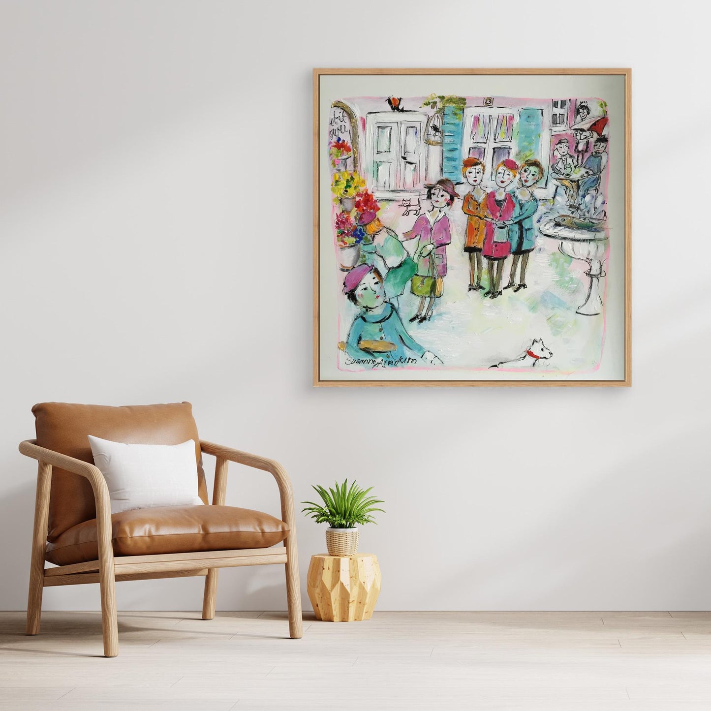 Canvastavla - Torghandel