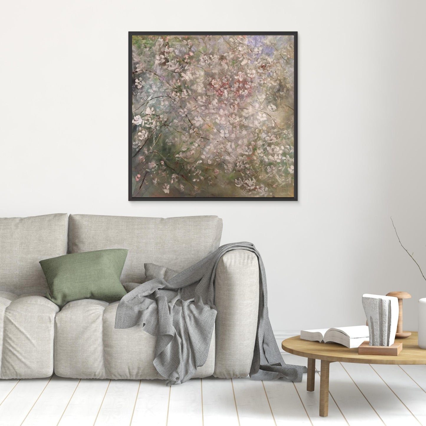 Blomsterdis – konsttryck på canvas med mjuk vårkänsla