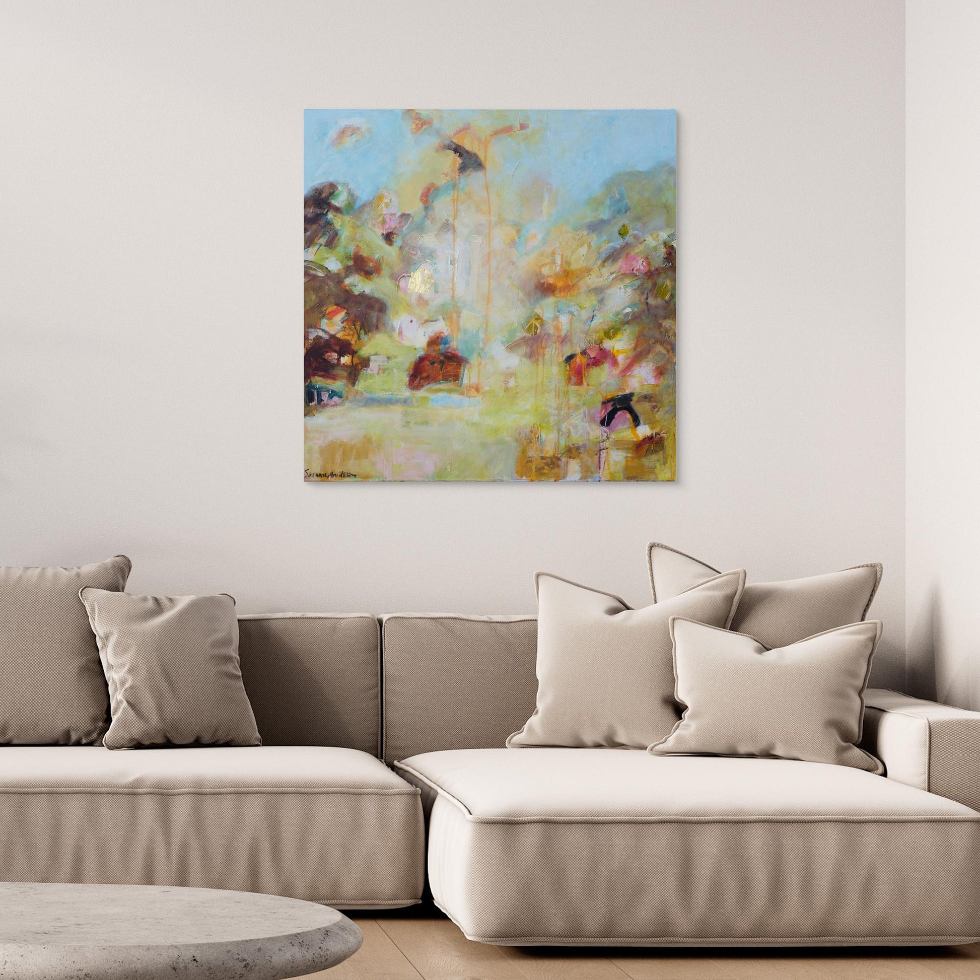 Abstrakt Landskap - Böljande Vyer - Tryck på Canvas